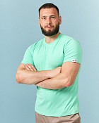 Медицинская футболка мужская неоново-зеленая